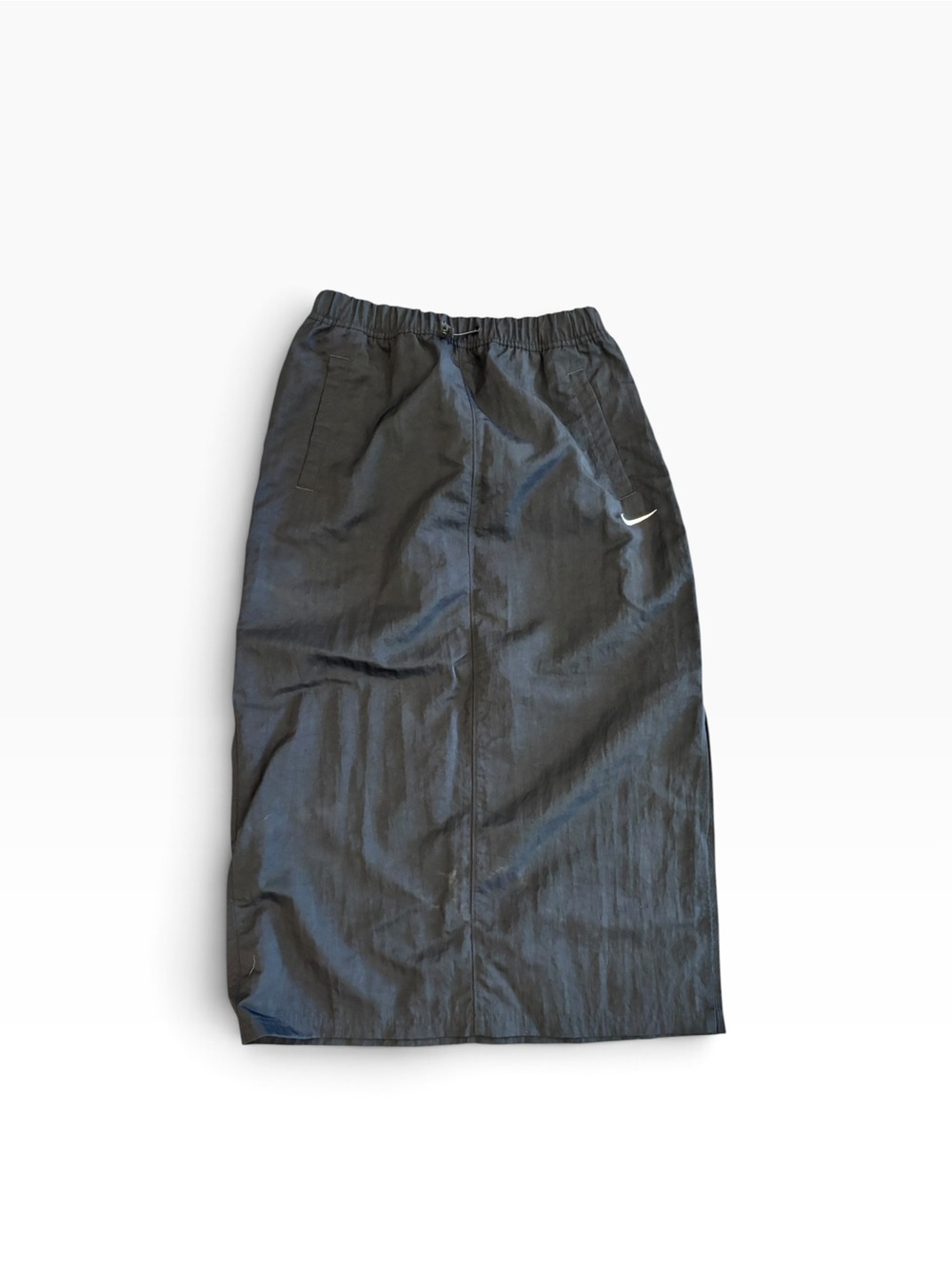 Nike Black Midi Skirt with Side Swoosh